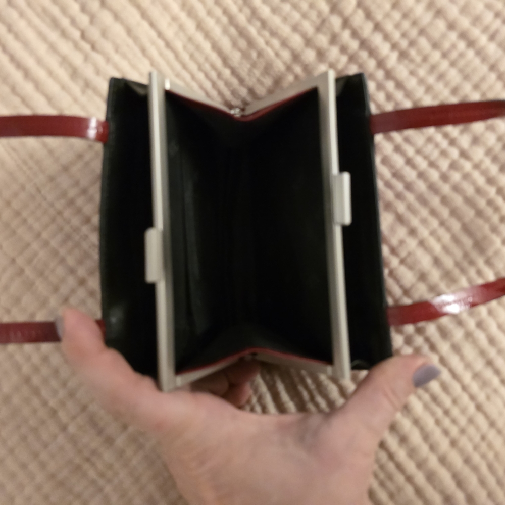 Kenneth Cole New York Red Patent Leather Mini Bag - Picture 4 of 6